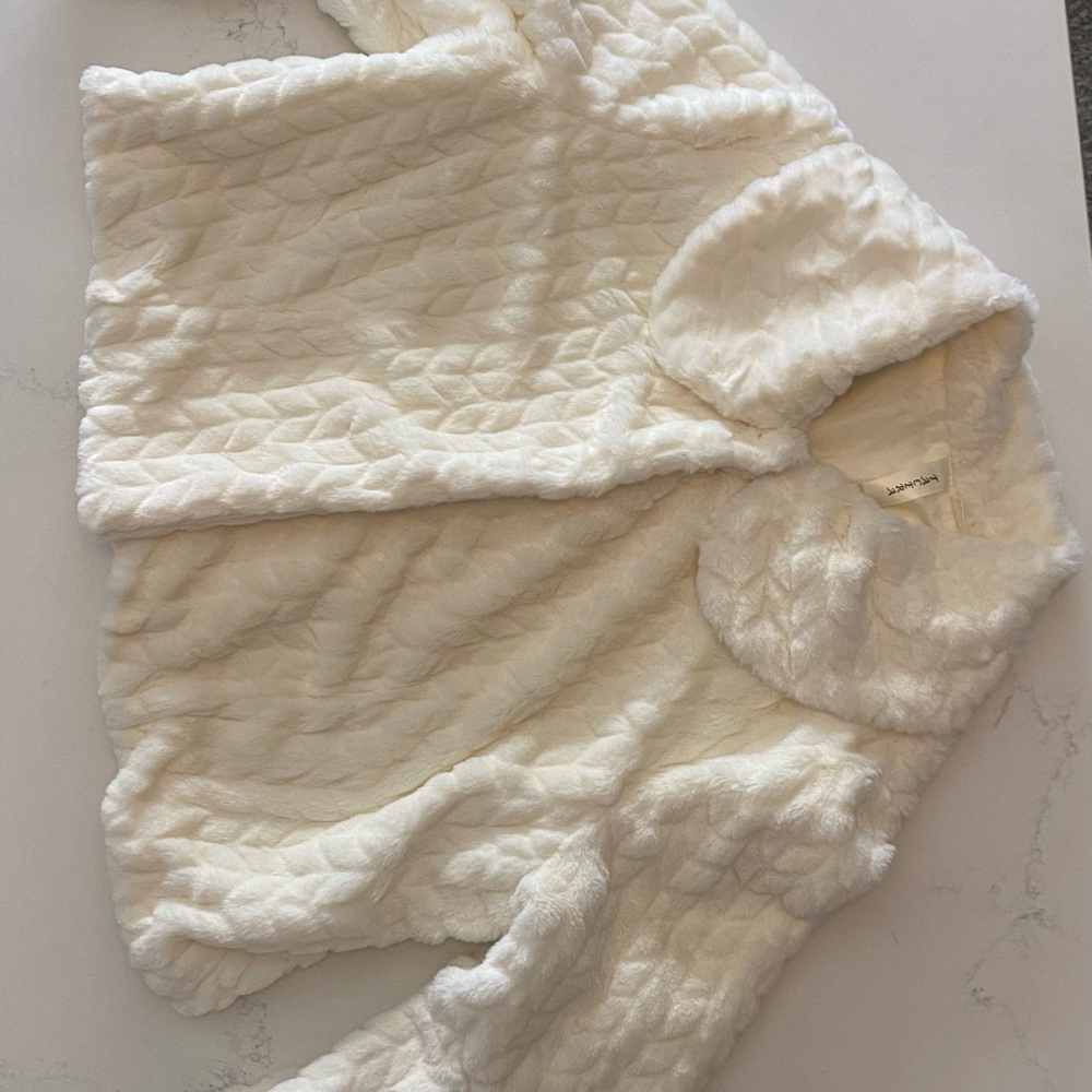 Tacera Cream Teddy Jacket